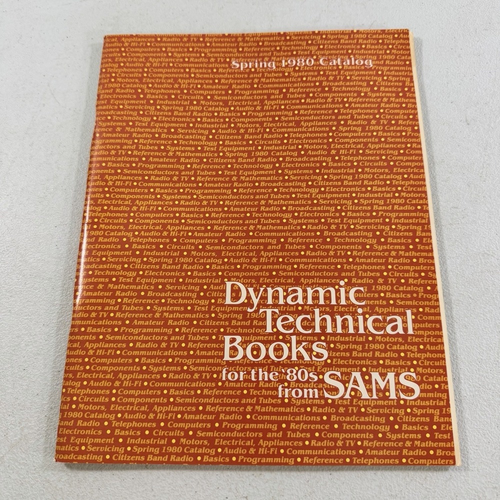 Vintage 1980 Sams Dynamic Technical Books Catalog Electronics Computers